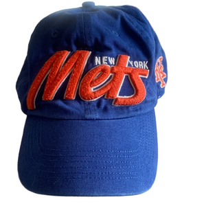 Vintage New York Mets Blue Cap Raised Embroidery Hat – 47 Brand